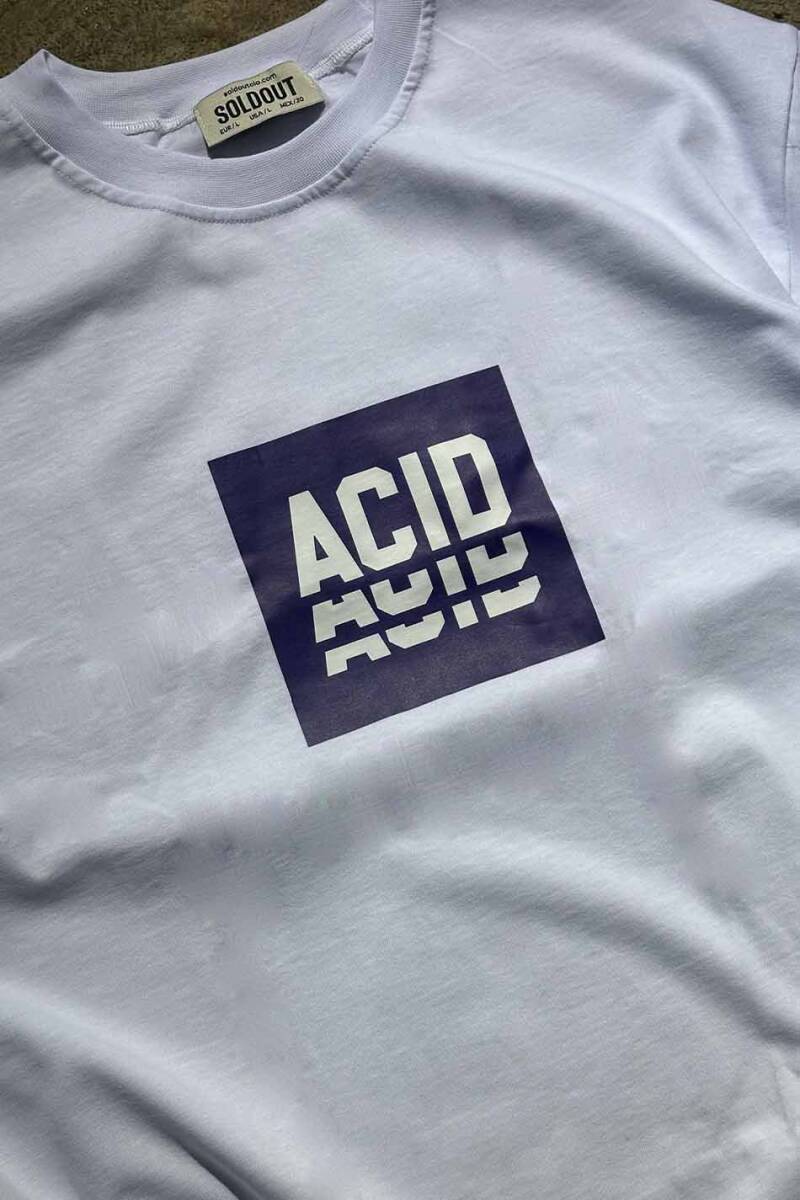 Acid Baskılı Oversize Tişört - 6