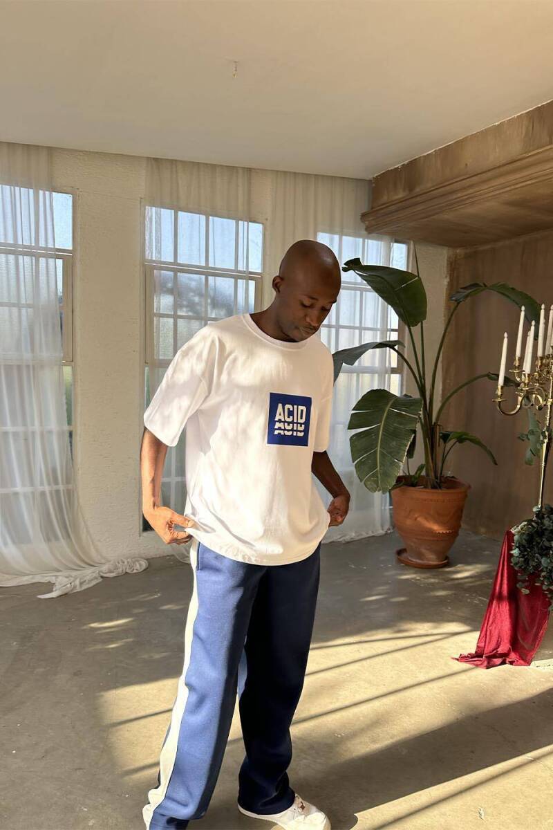 Acid Baskılı Oversize Tişört - 4