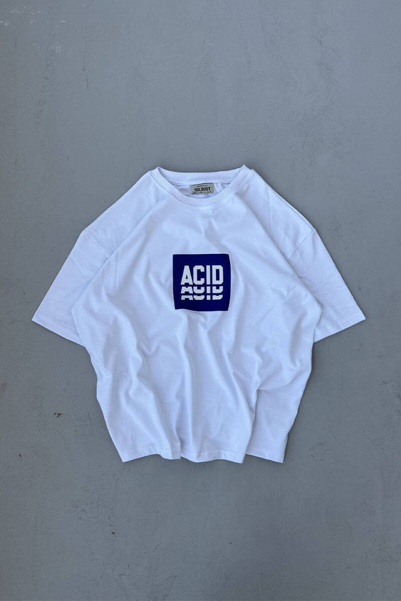 Acid Baskılı Oversize Tişört - 2