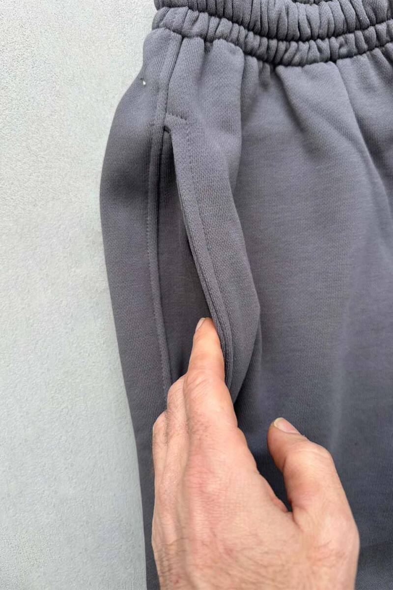 Antrasit %100 Pamuk Baggy Eşofman - SOLDOUT (1)