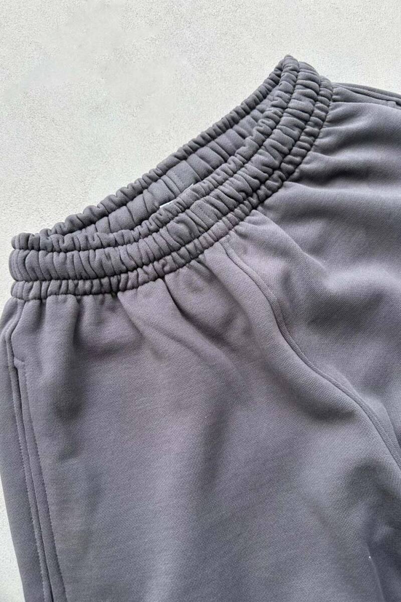 Antrasit %100 Pamuk Baggy Eşofman - 3