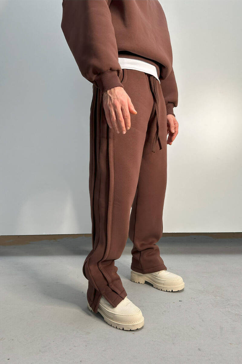 Kahverengi Baggy Eşofman - 3