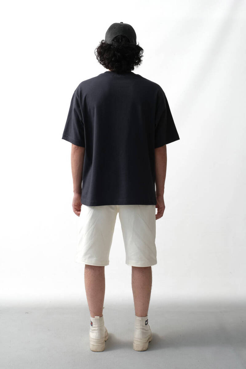 Antrasit Basic Oversize Tişört - 5