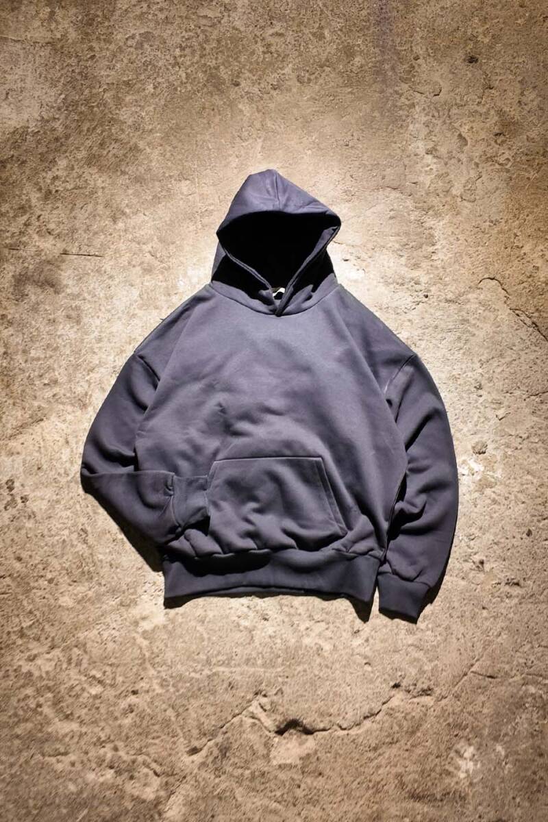 Antrasit Oversize Boxy Fit Hoodie 