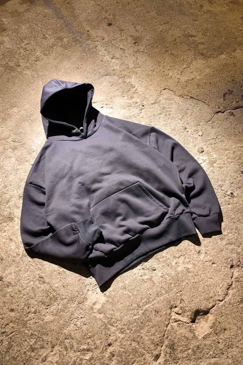 Antrasit Oversize Boxy Fit Hoodie - 9