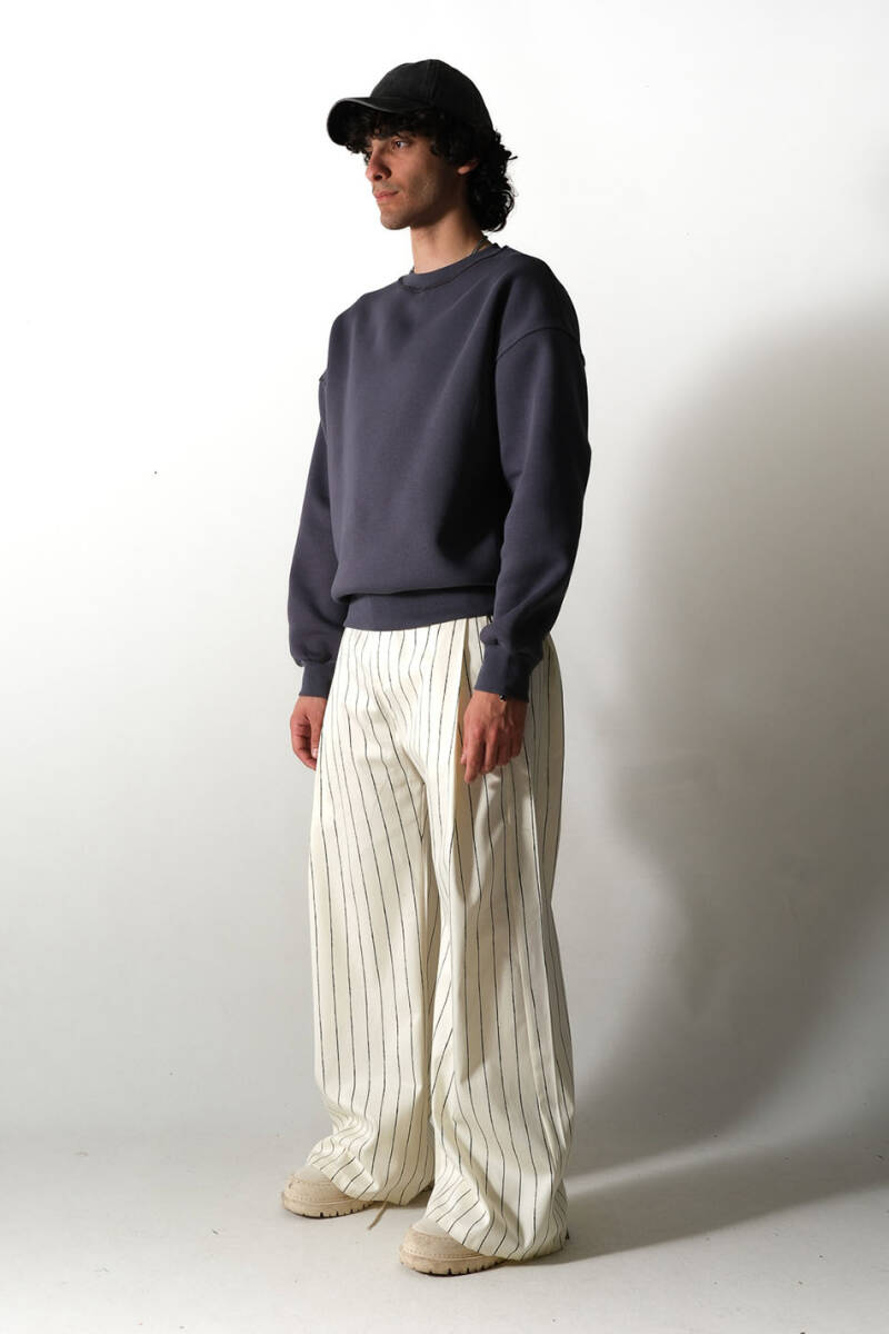 Antrasit Oversize Boxy Fit Sweatshirt - 3