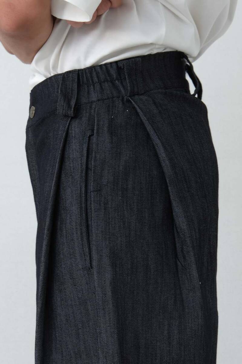 Çift Pileli Baggy Denim Pantolon - 5
