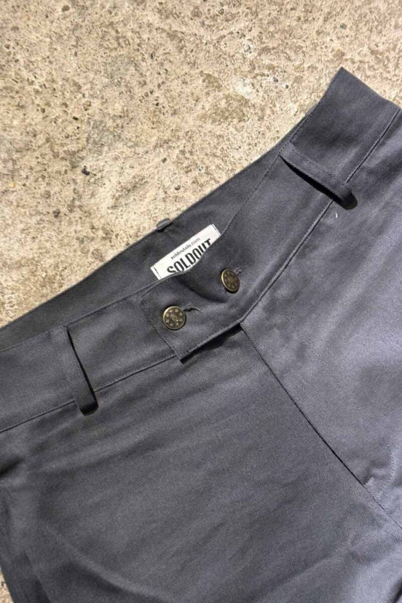 Antrasit Yüksek Bel Baggy Pantolon - 3