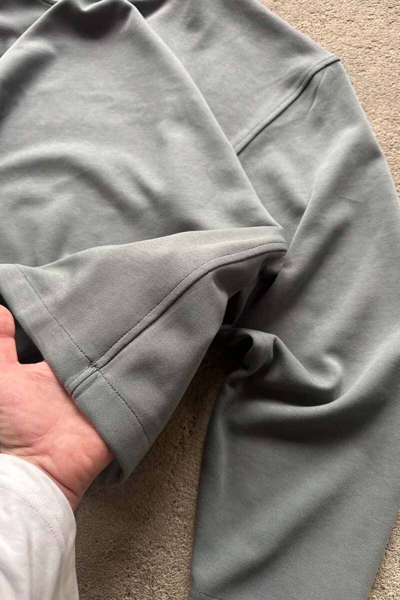 Antrasit Double Face (Çift Taraflı) Long Sleeve Tee - 9