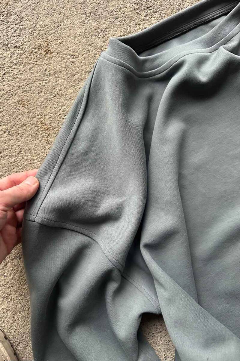 Antrasit Double Face (Çift Taraflı) Long Sleeve Tee - 11