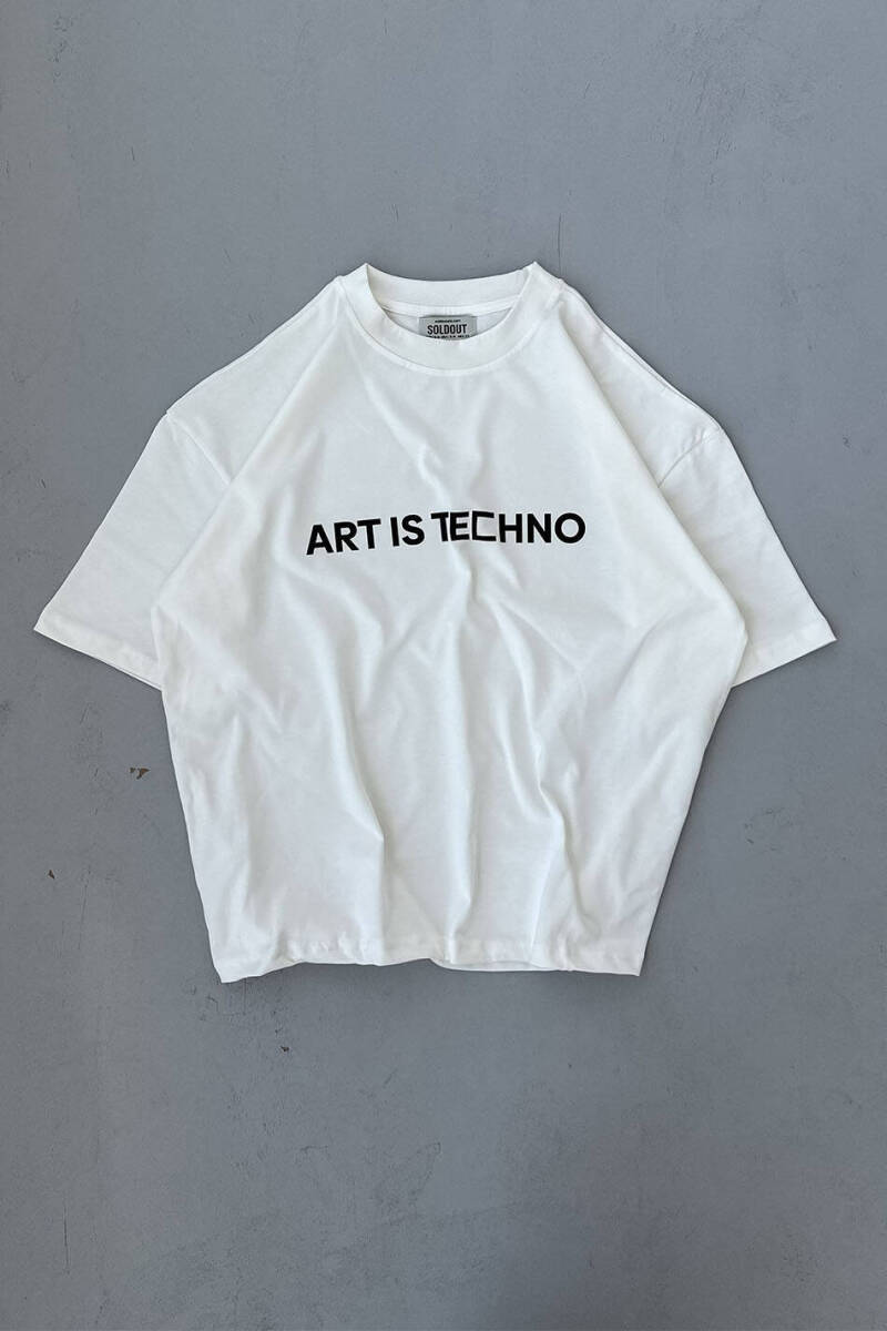 Art is Techno Baskılı Oversize Tişört - 2