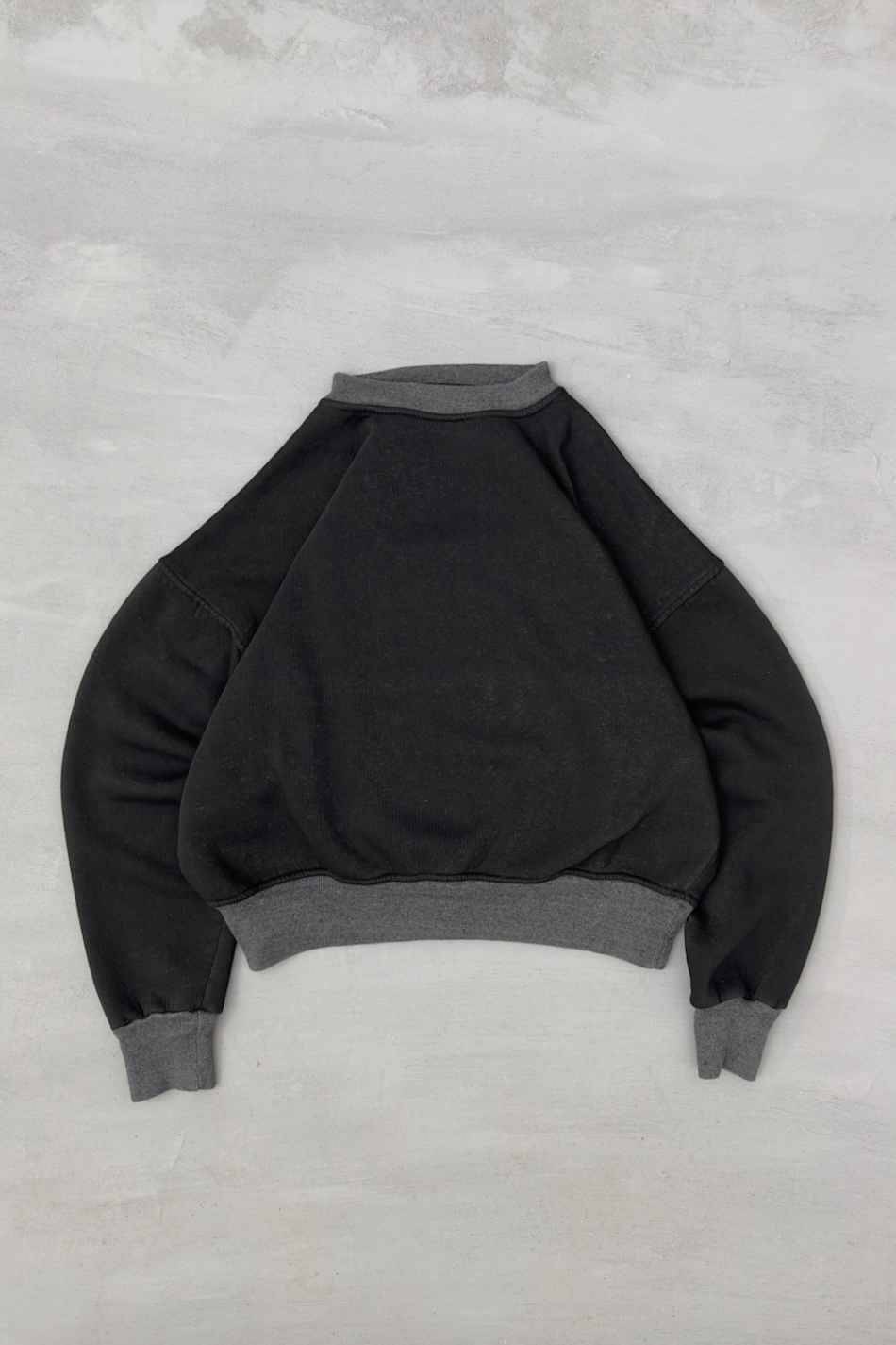 Siyah Yıkamalı Sweatshirt - SOLDOUT