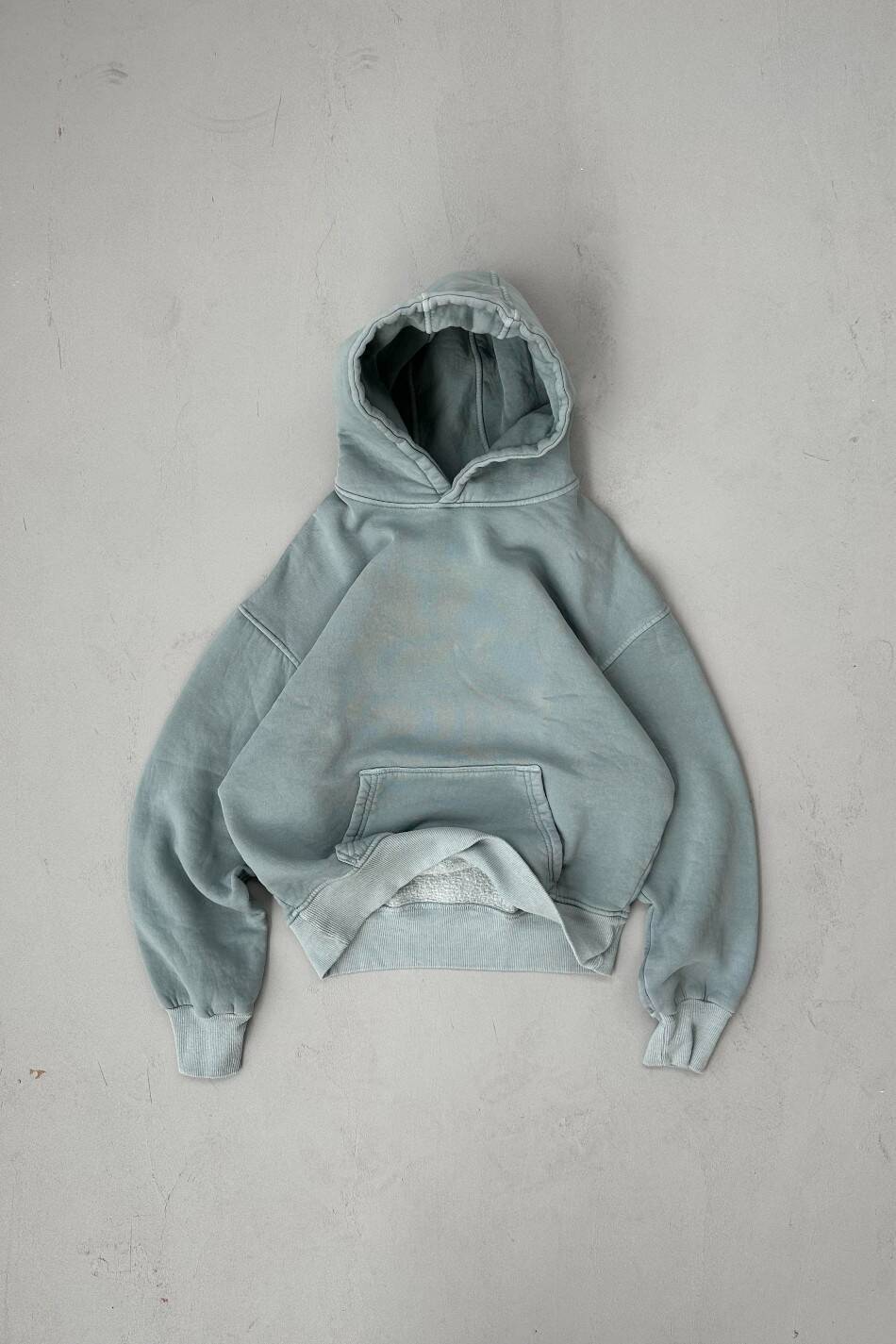 Yeşil Yıkamalı Hoodie - SOLDOUT