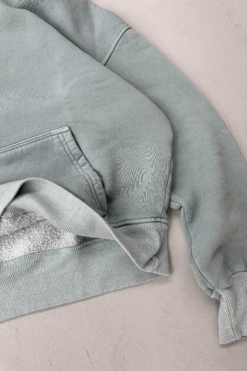 Yeşil Yıkamalı Hoodie - 3