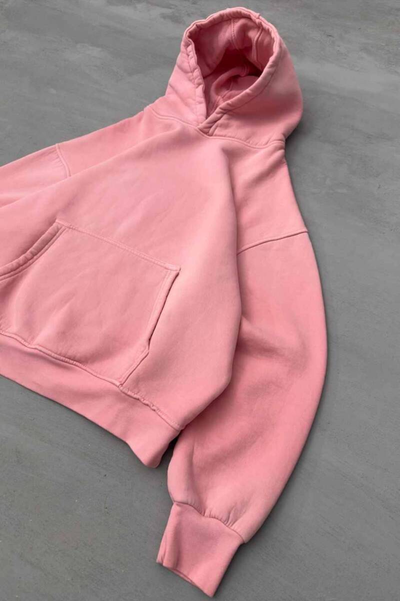 Pembe Yıkamalı Hoodie - SOLDOUT (1)