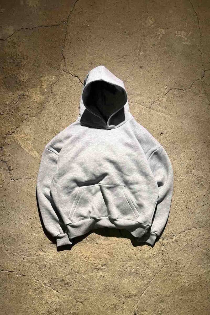 Awakening Service Gri Melanj Oversize Boxy Fit Hoodie - SOLDOUT (1)