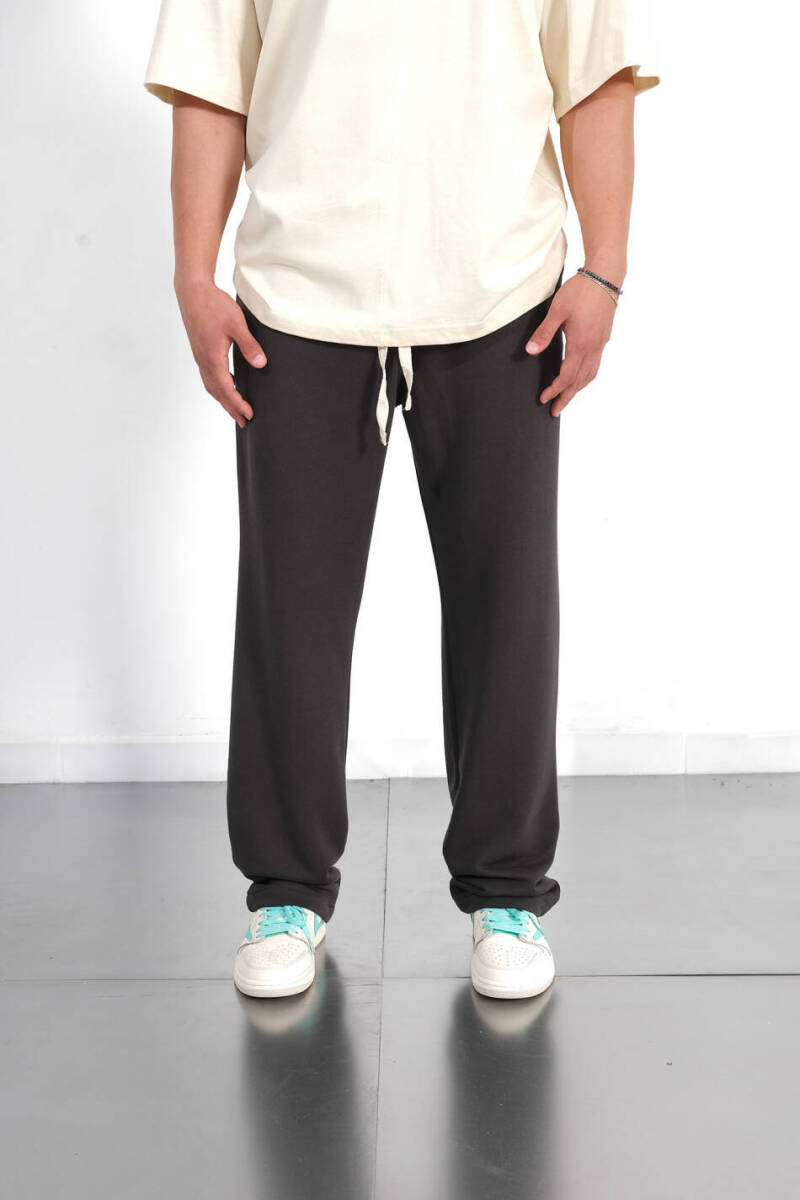 Basic Antrasit Oversize Eşofman Altı - 4
