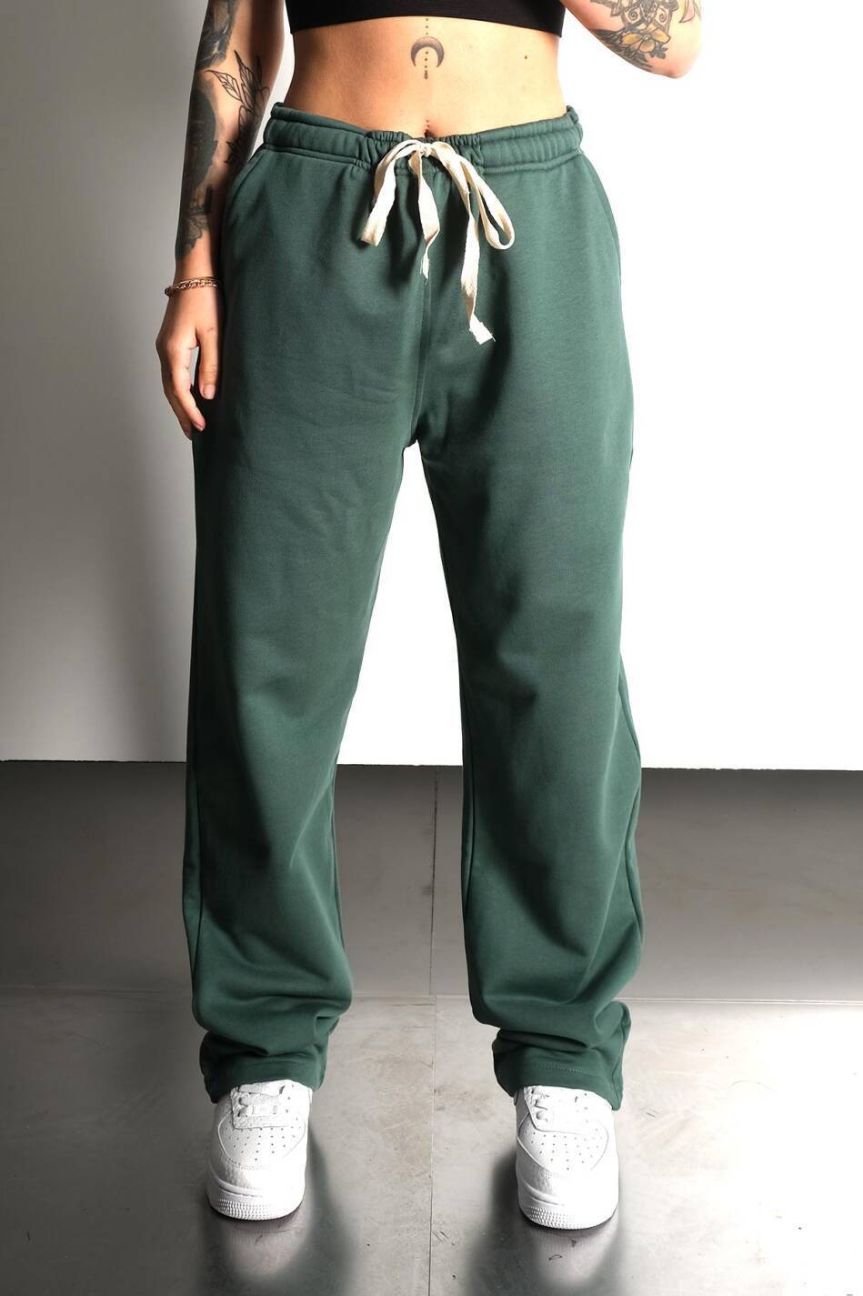 Basic Çam Yeşil Oversize Eşofman Altı - SOLDOUT