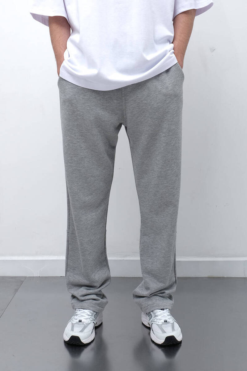 Basic Gri Oversize Eşofman Altı - 1