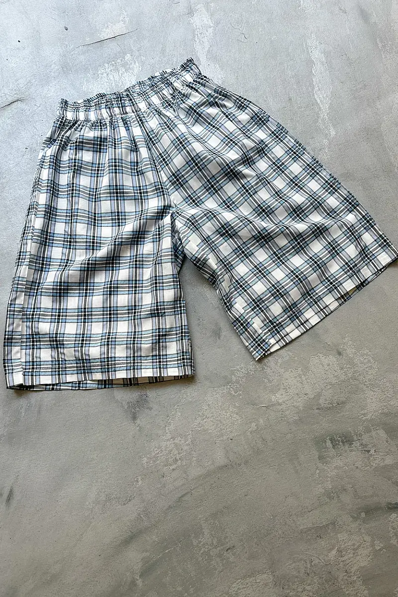 Bebek Mavisi Desenli Unisex Şort - 3
