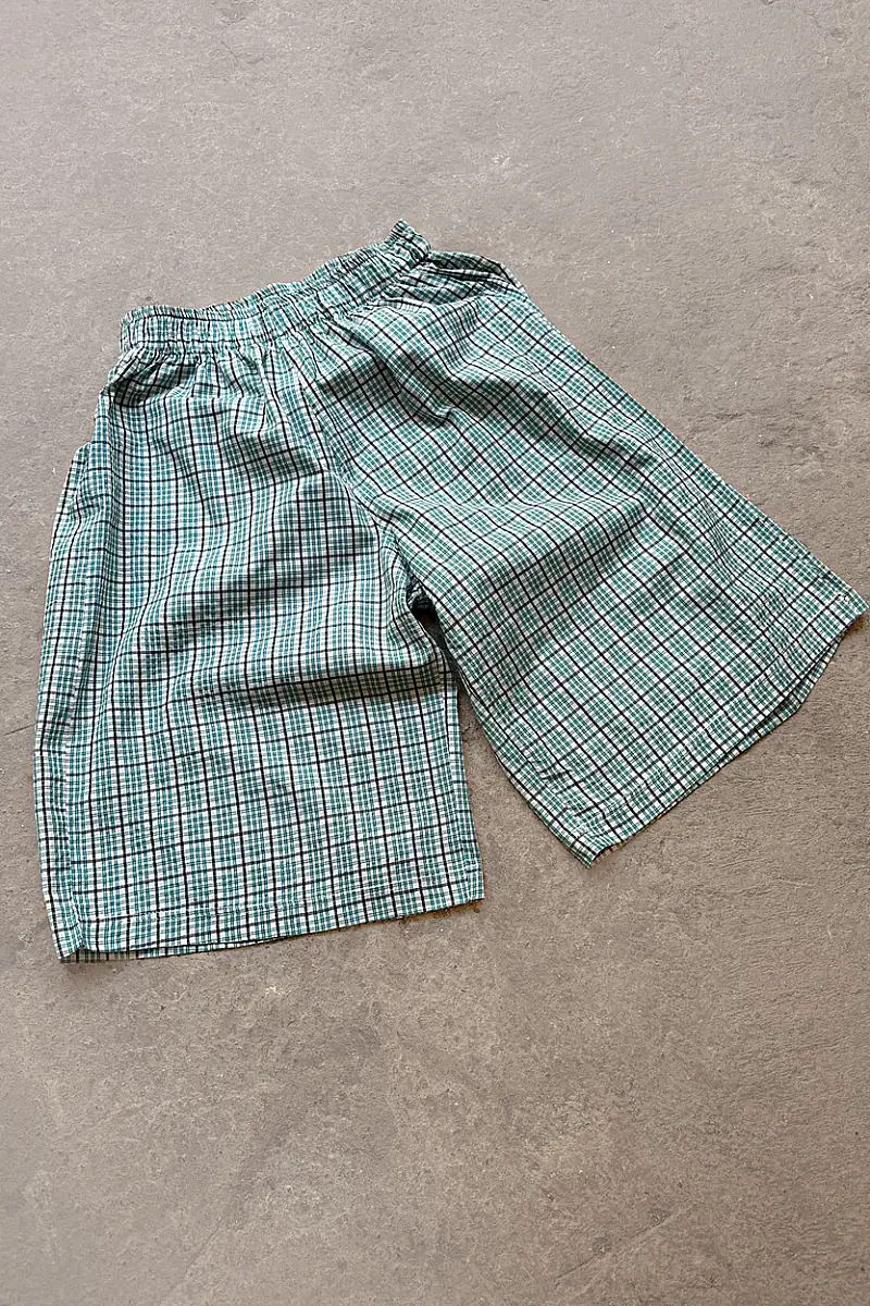 Yeşil Desenli Unisex Şort - SOLDOUT (1)