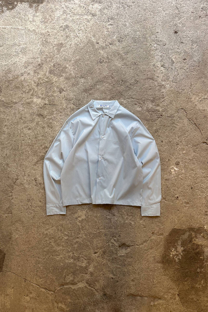 Bebek Mavisi Oversize Gömlek 