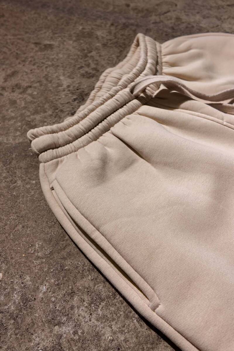 Bej Baggy Eşofman - 3