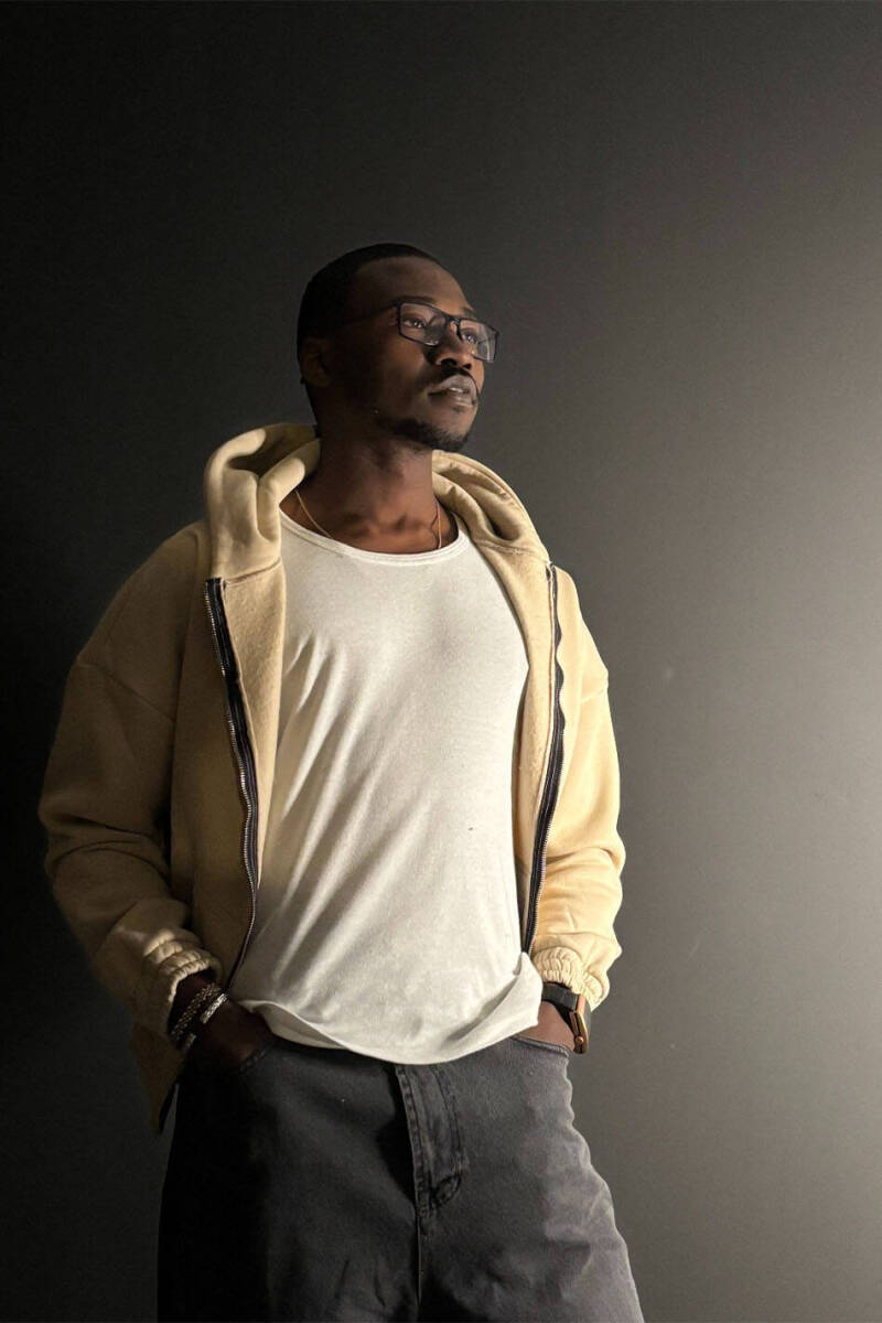 Coach Bej Oversize Boxy Fit Zip Hoodie - 3