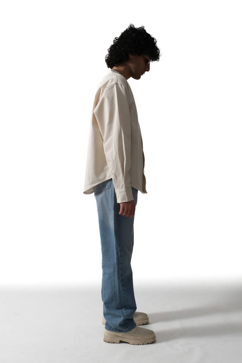 Bej Essential Oversize Gömlek - 3