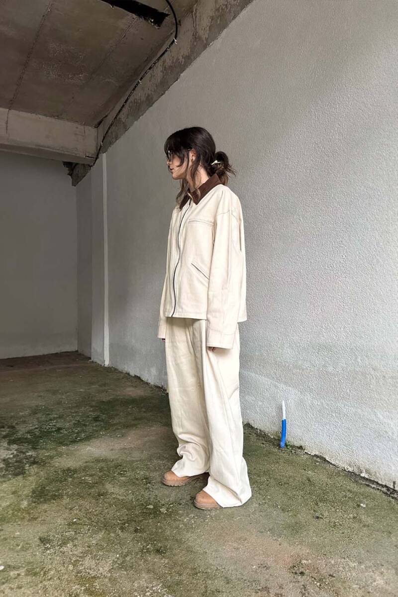 Bej Fenna V1 Gabardin Pantolon - 10