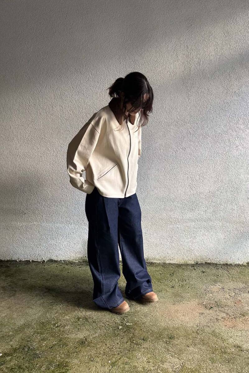 Bej - Lacivert Workwear Takım - 4