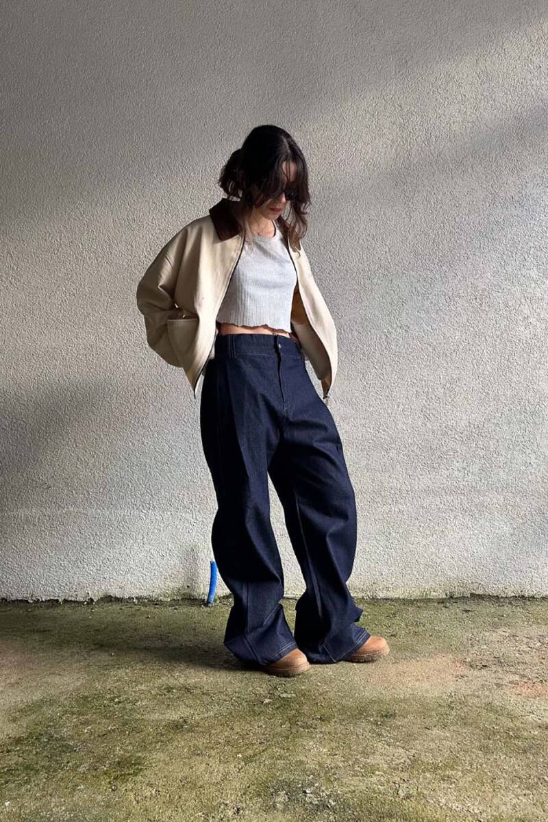 Bej - Lacivert Workwear Takım - 3