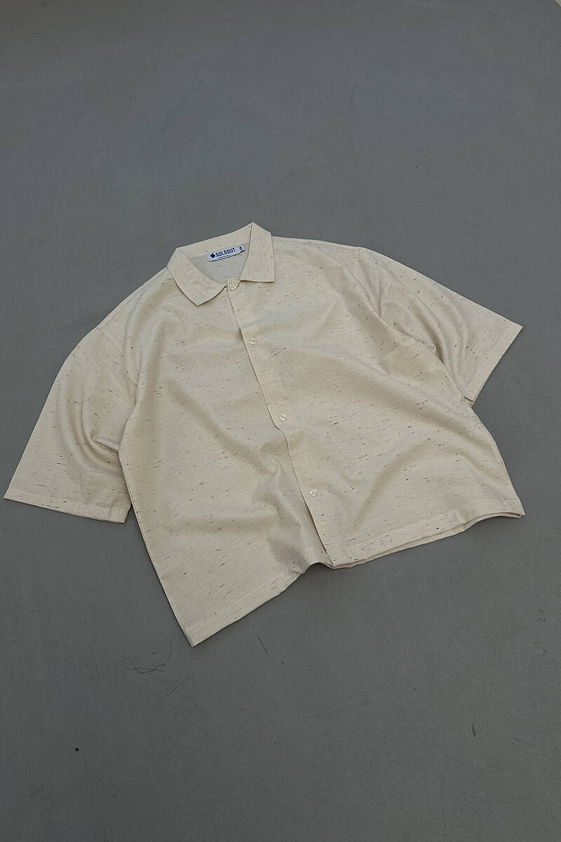 Bej Nep Yarım Kol Gömlek - 3