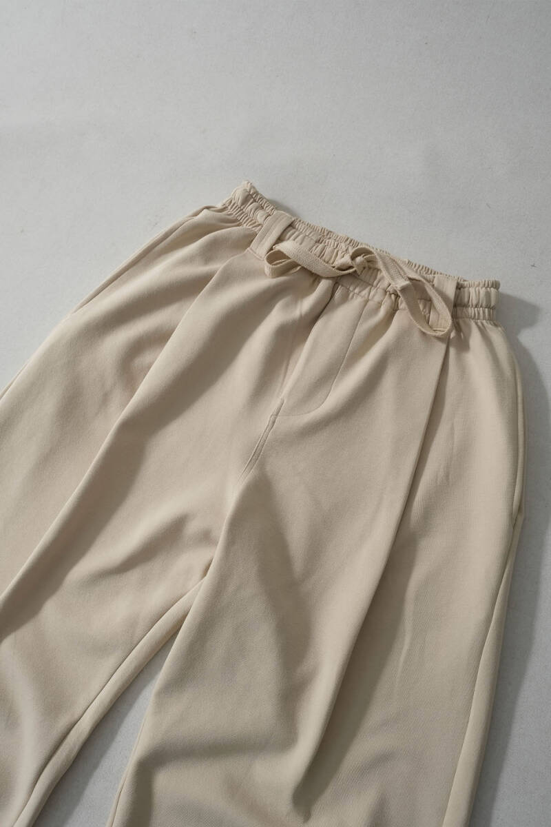 Bej Pileli Essential Double Face Pantolon - 2