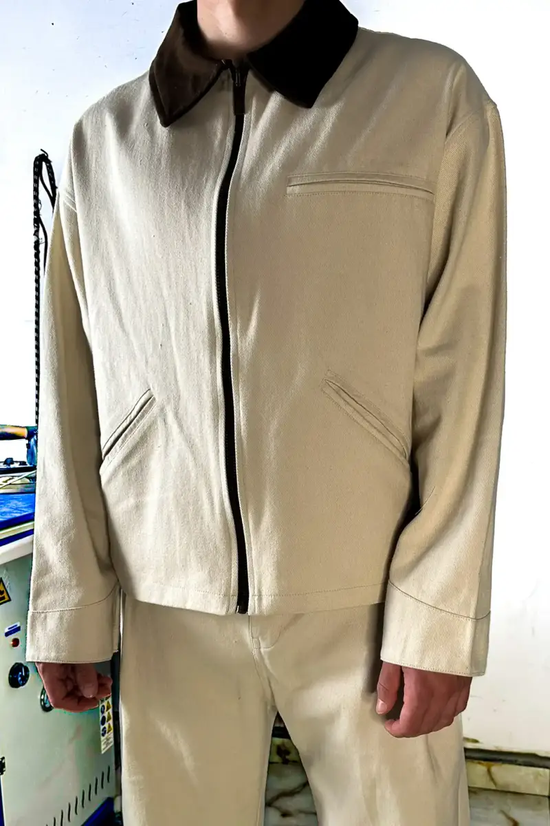 Bej Workwear Boxy Fit Ceket - 12