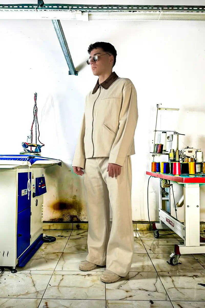 Bej Workwear Takım - 3