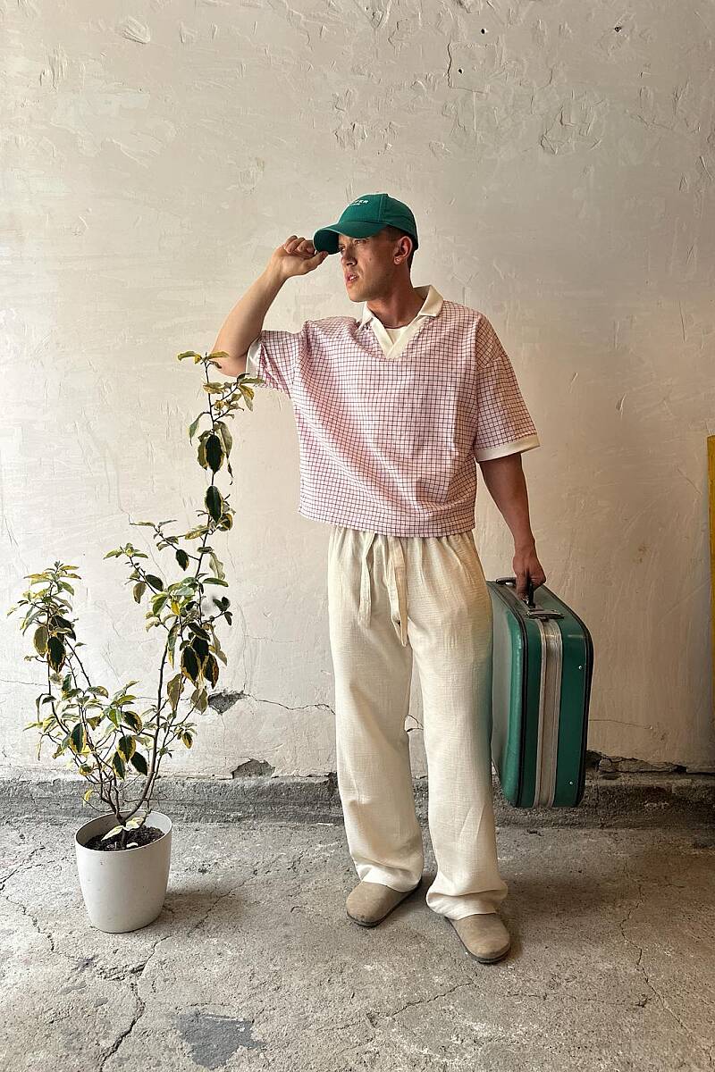 Beyaz Kırmızı Desenli Unisex Forma - SOLDOUT
