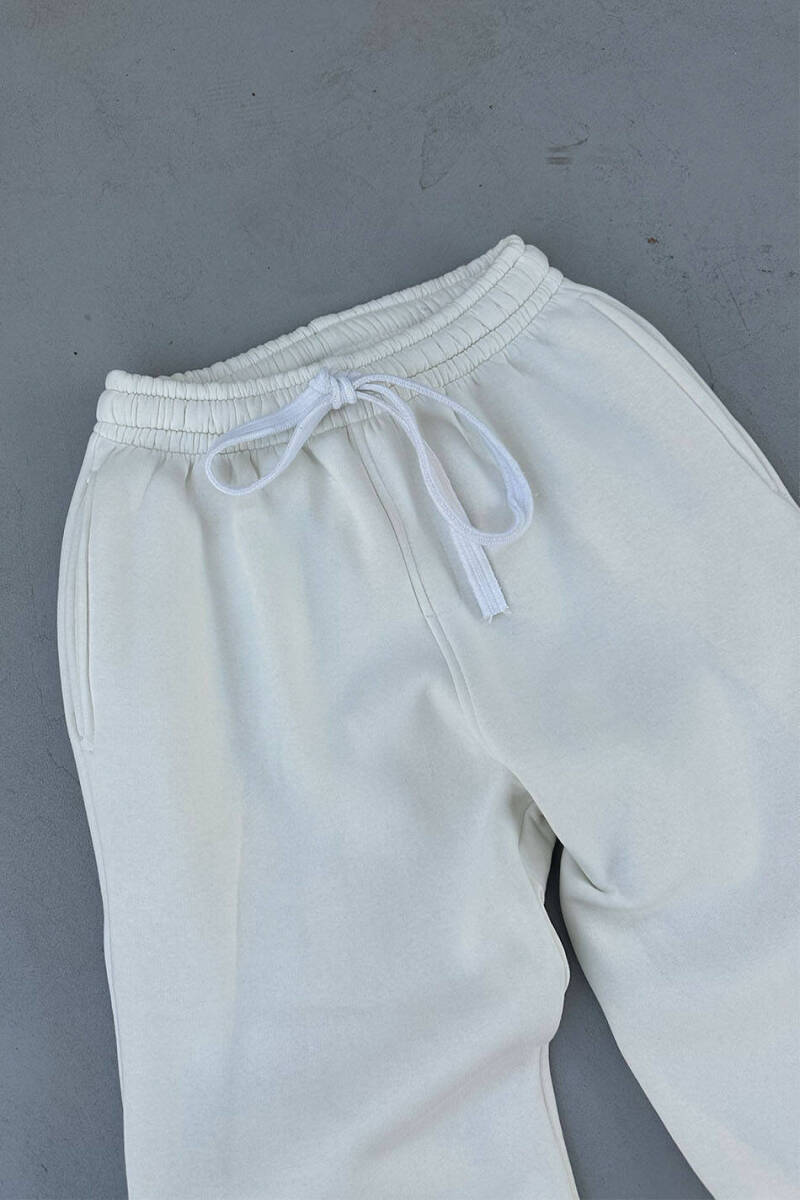 Ekru Baggy Eşofman - 7