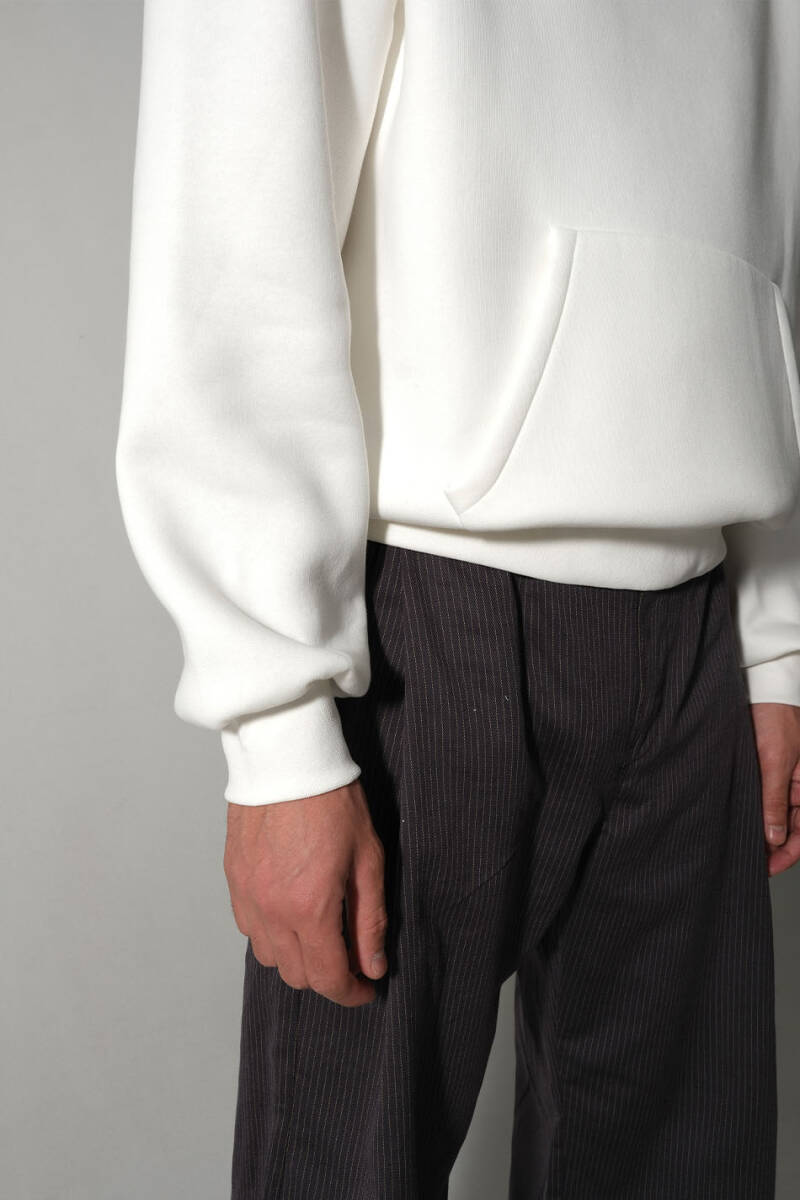 Ekru Oversize Boxy Fit Hoodie - 6