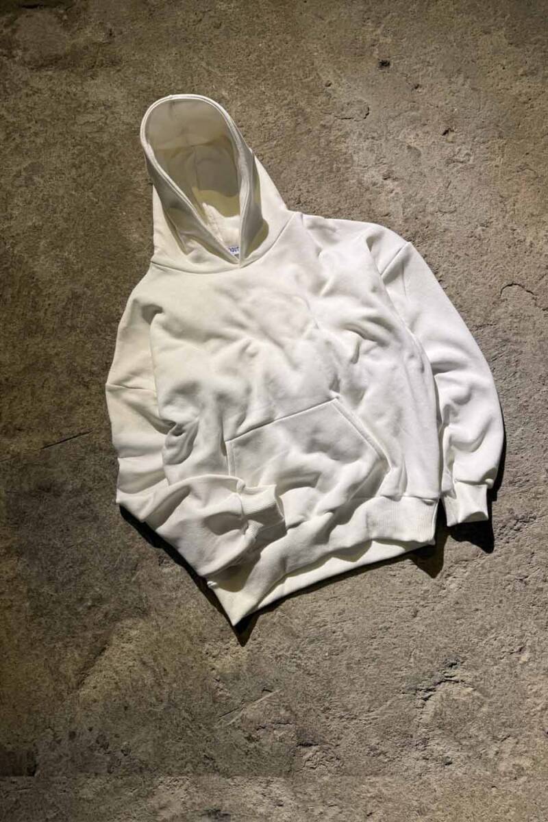 Ekru Oversize Boxy Fit Hoodie - 8