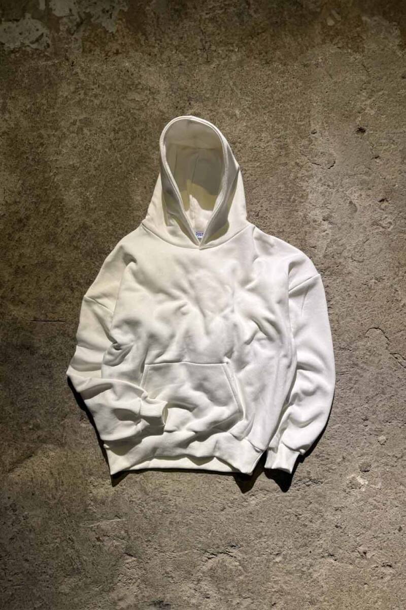 Ekru Oversize Boxy Fit Hoodie 