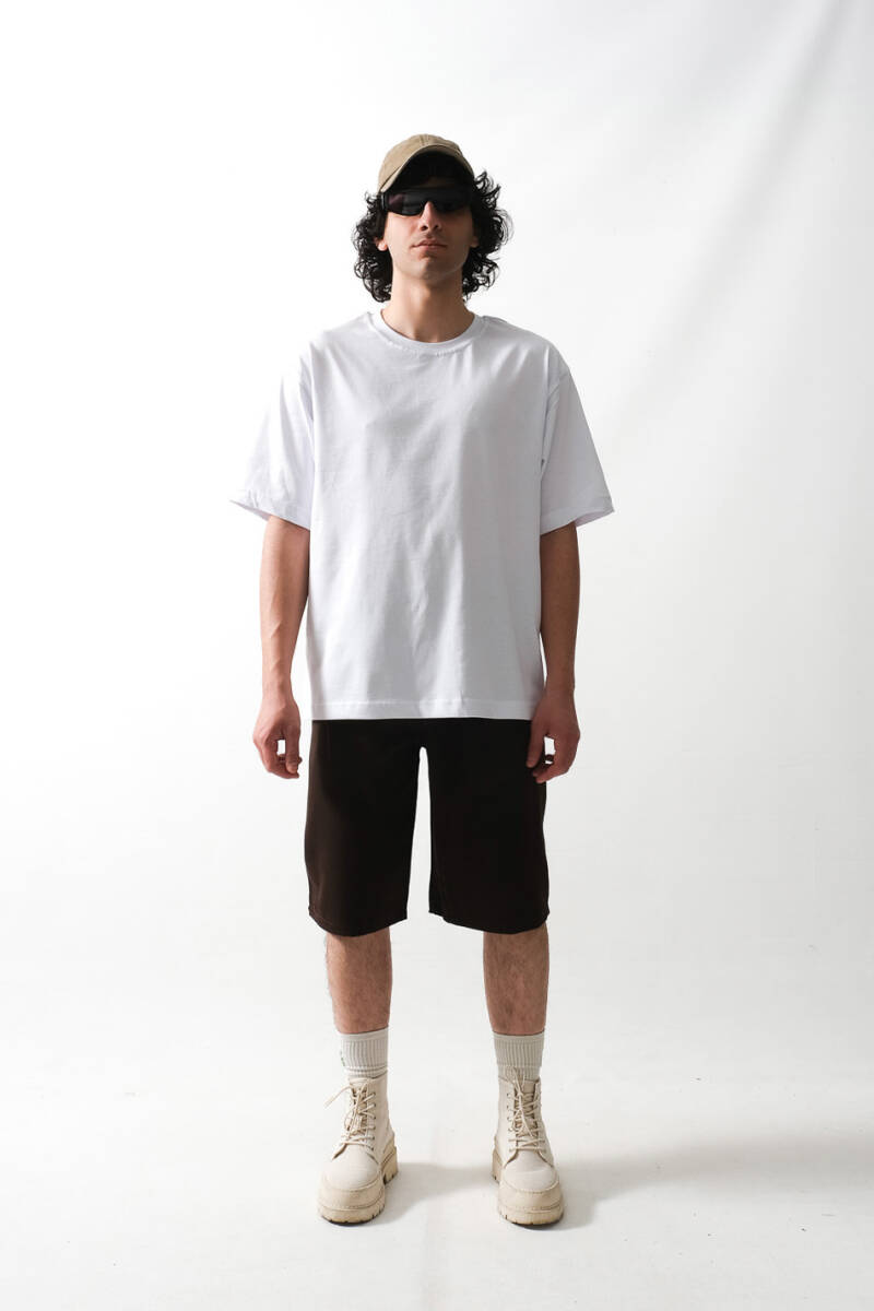 Beyaz Oversize Tişört - SOLDOUT (1)