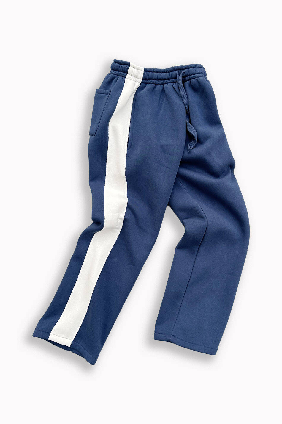 Beyaz Şeritli Mavi Eşofman - SOLDOUT