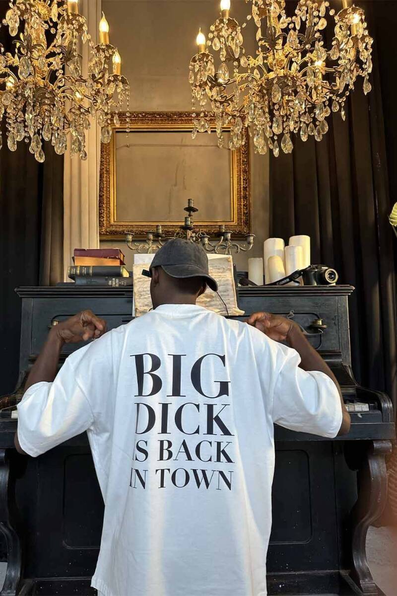 Big Dick Baskılı Oversize Tişört 