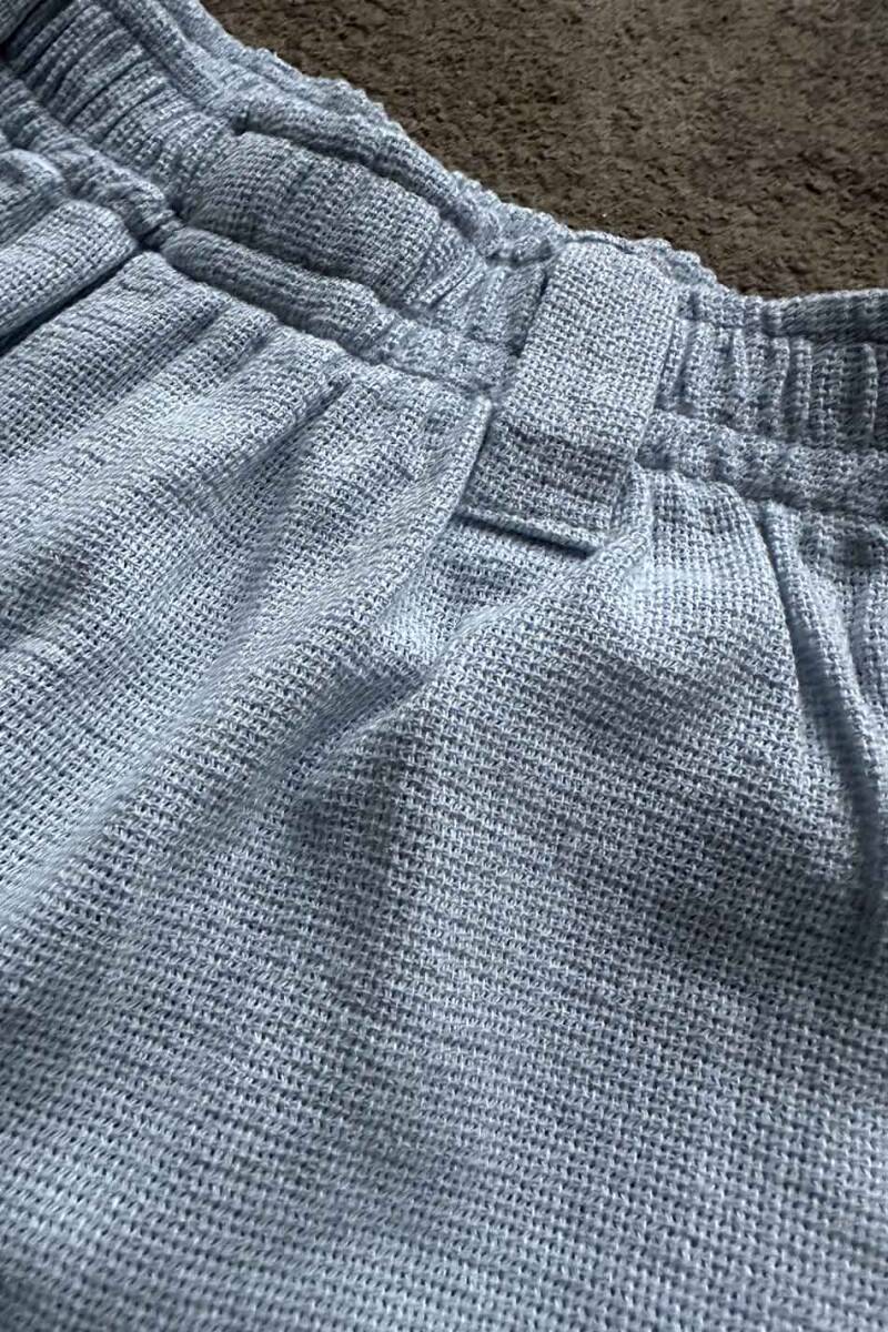 Buz Mavi Dokulu Pantolon - 5