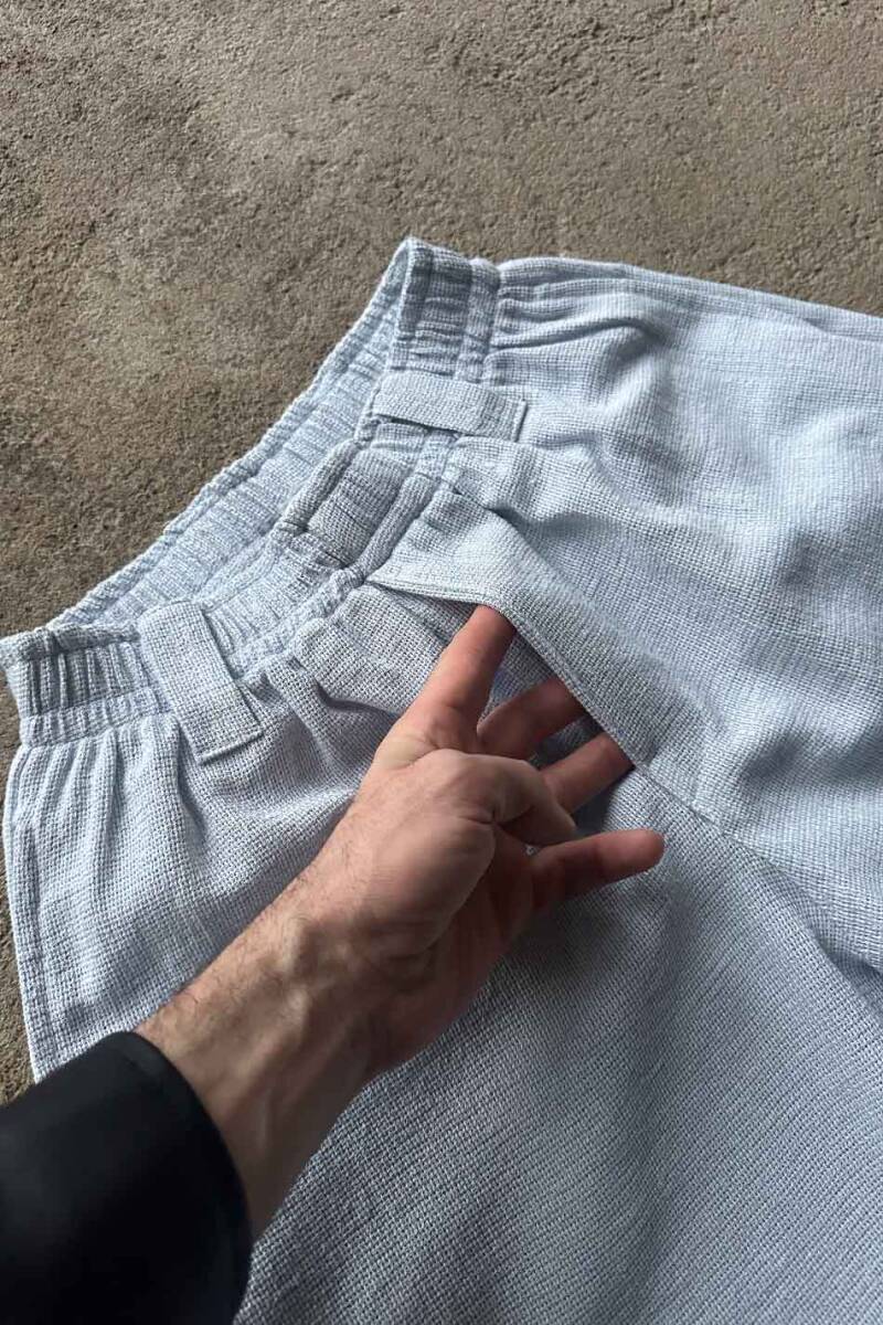 Buz Mavi Dokulu Pantolon - 3