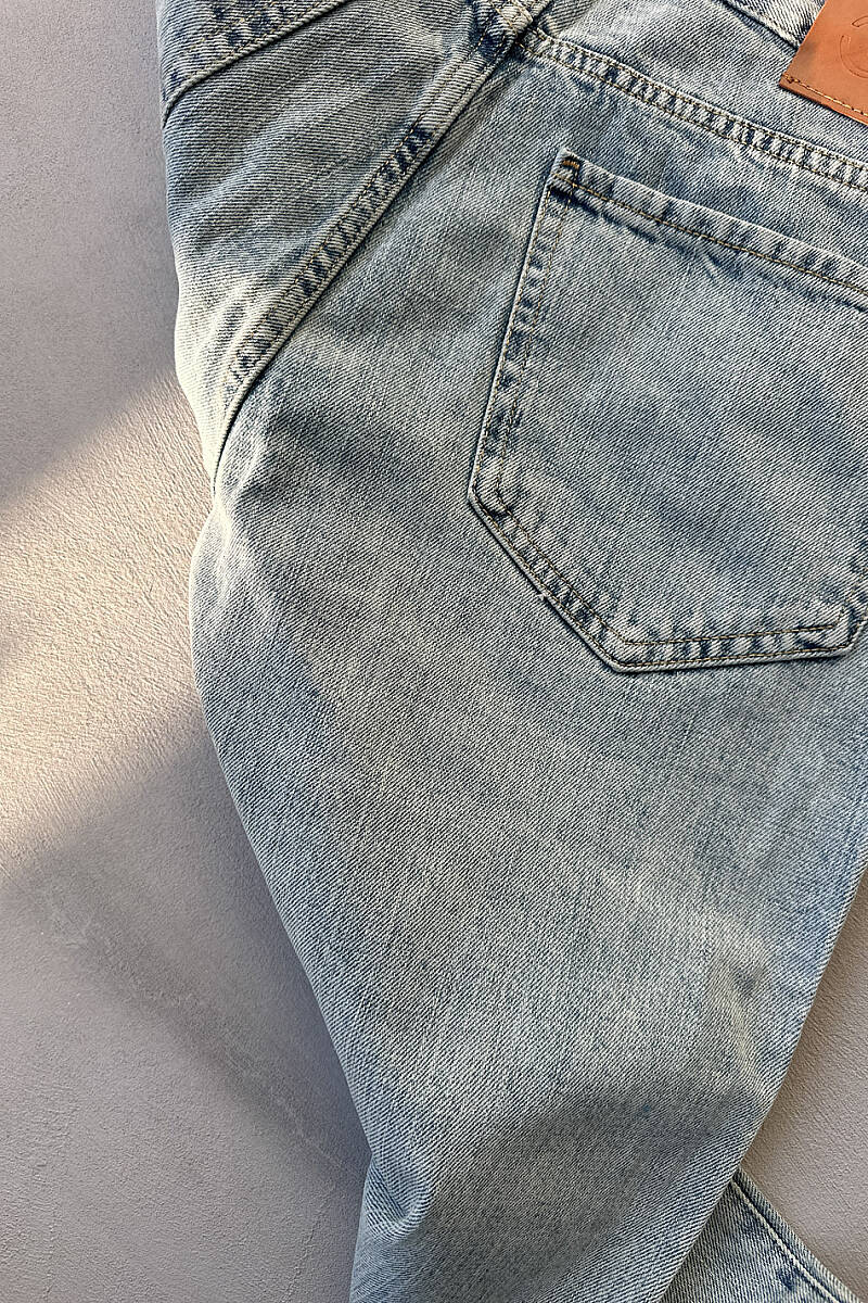 Buz Mavi Regular Fit Jean - 3