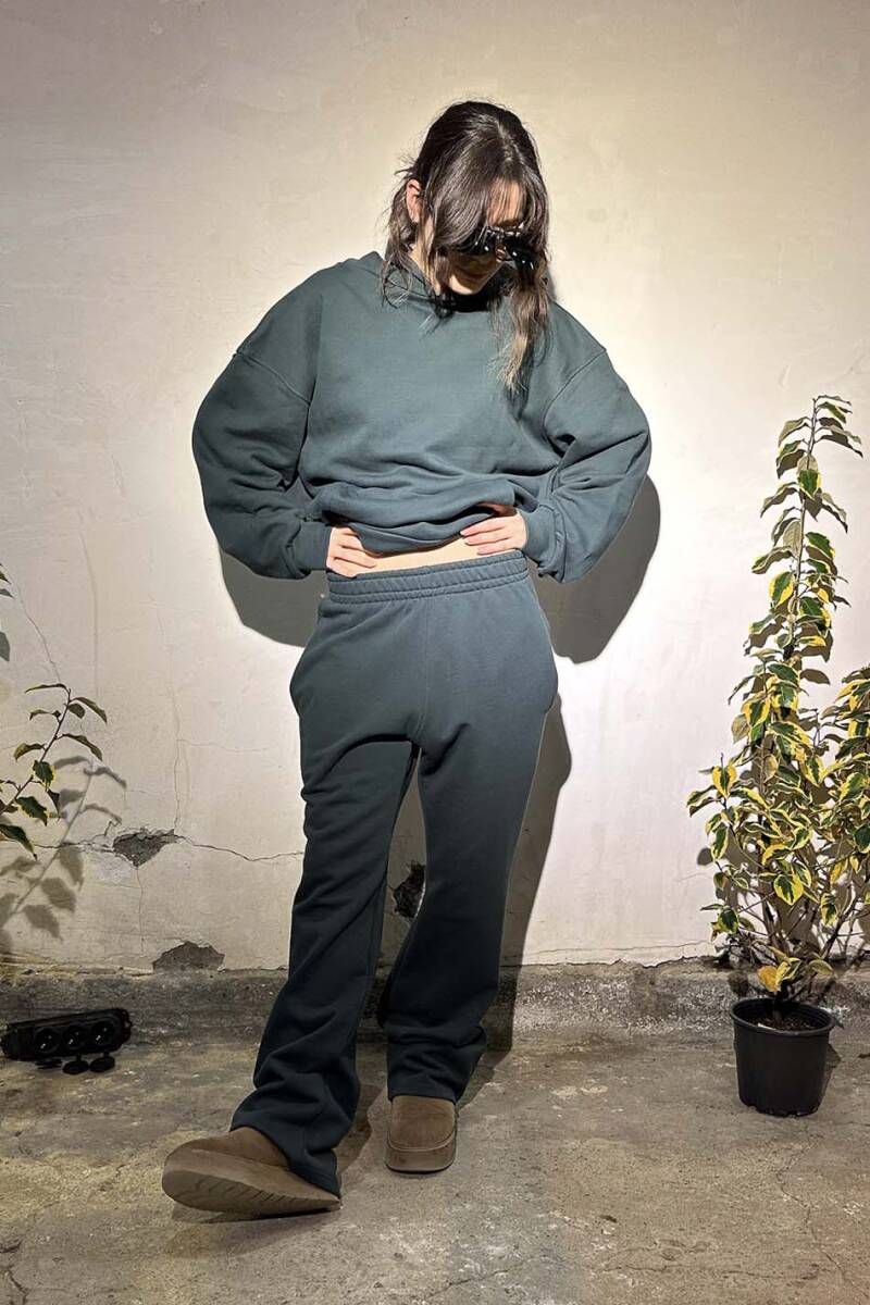 Çam Yeşili Heavyweight (450GSM) Baggy Eşofman - 2