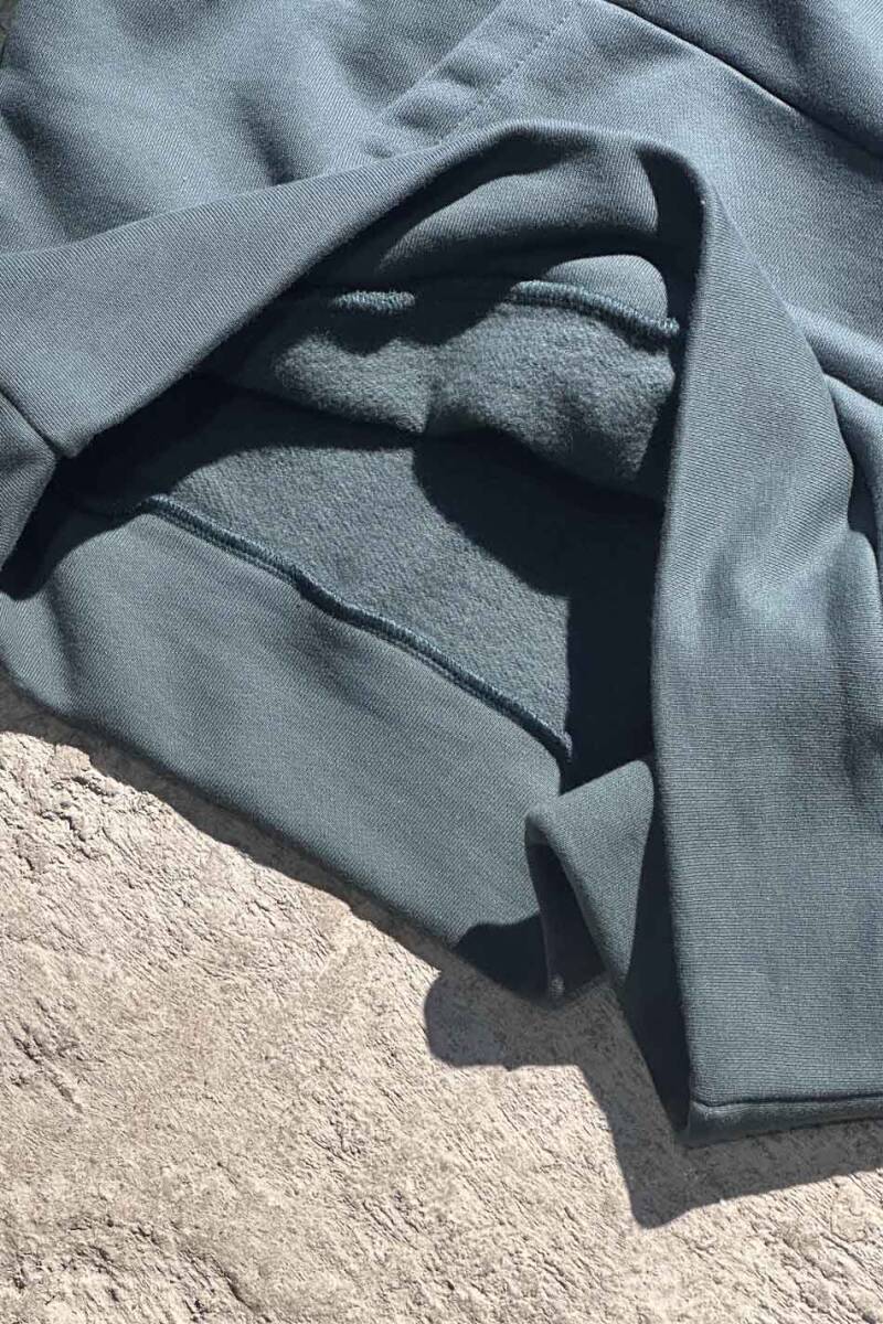 Çam Yeşili Heavyweight Oversize Boxy Fit Hoodie - 7