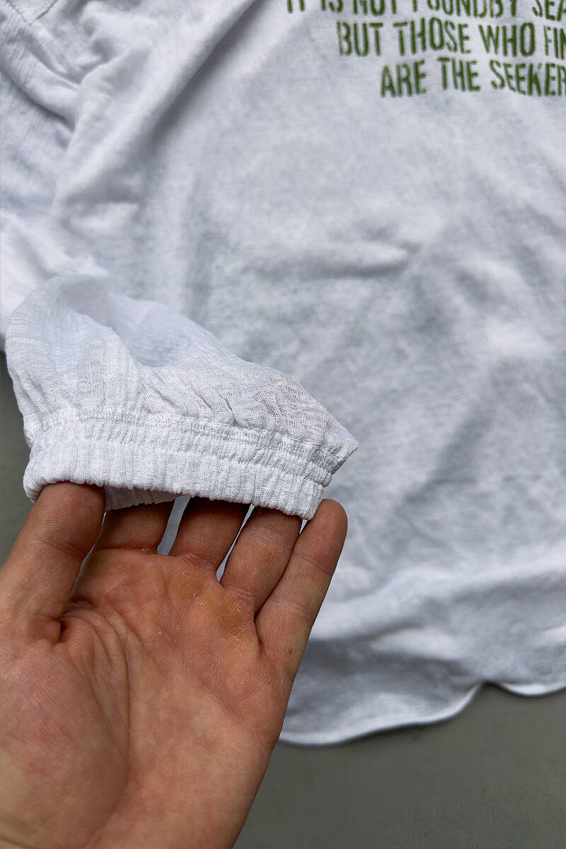 Awakenings Club Cepli Beyaz Oversize Gömlek - 4